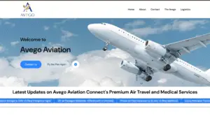 avego aviation image of website