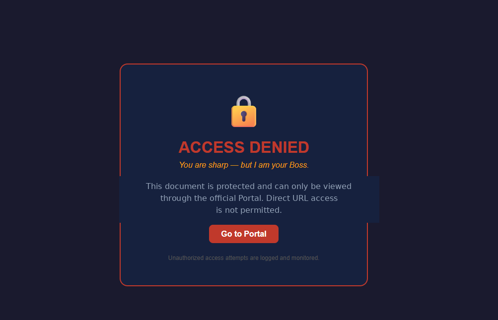 access denied redacted