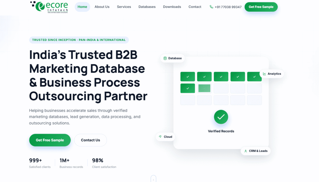 eCore Infotech — Business Website